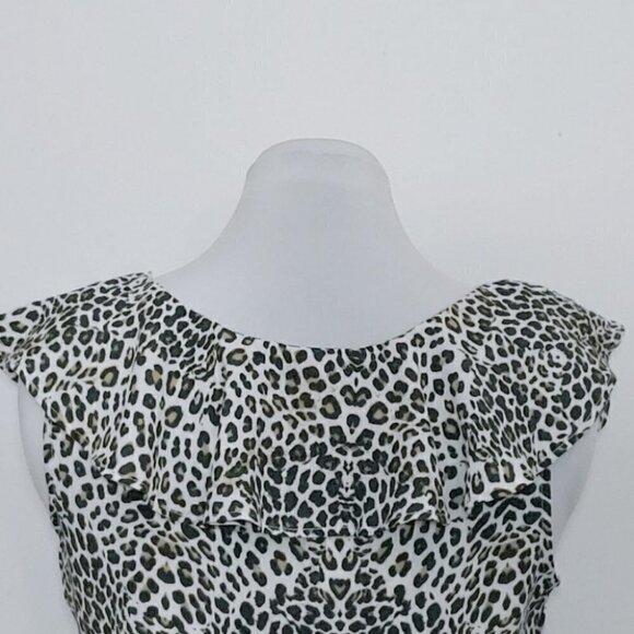 NWT ZARA Leopard print ruffles boho festival crop top - Picture 6 of 13